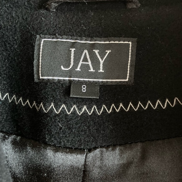 Wool and Cashmere Vintage Black Coat - Picture 6 of 8